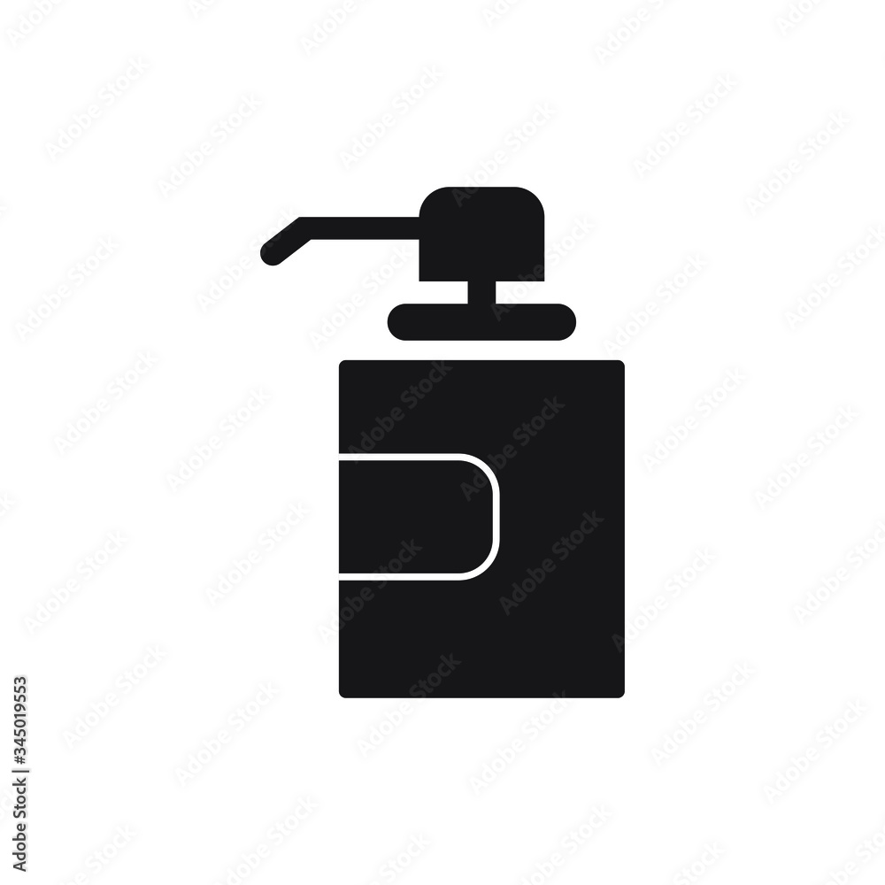 Antibacterial hand and sanitizer icon isolated on white background Antibacterial hand and sanitizer icon isolated on white background