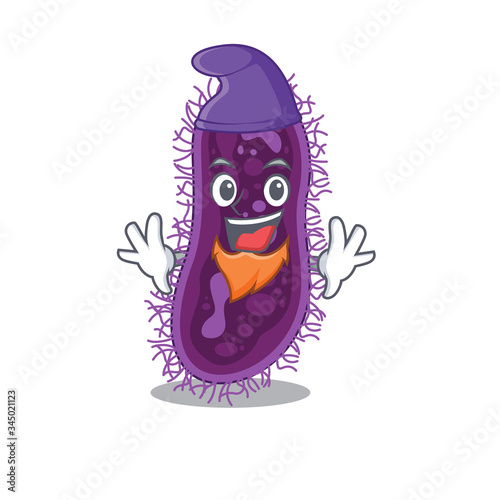 Cute picture of lactobacillus rhamnosus bacteria in Elf cartoon design