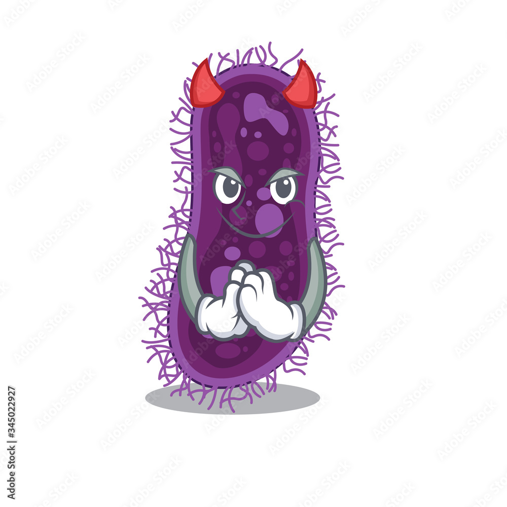 Lactobacillus rhamnosus bacteria dressed as devil cartoon character ...