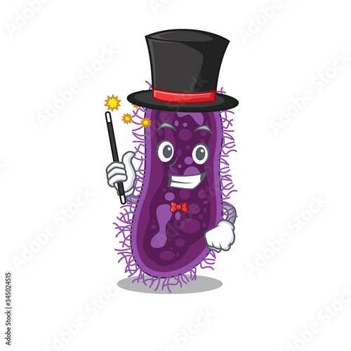 An attractive Magician of lactobacillus rhamnosus bacteria cartoon design