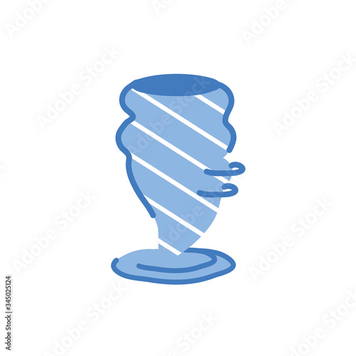 twister weather symbol isolated icon