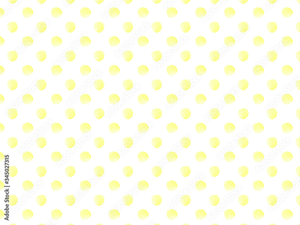 水玉のパターン　黄色
