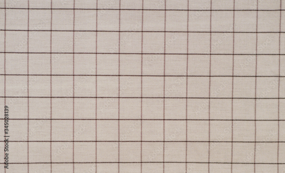 Cotton checkered texture on the table Cotton checkered texture on the table