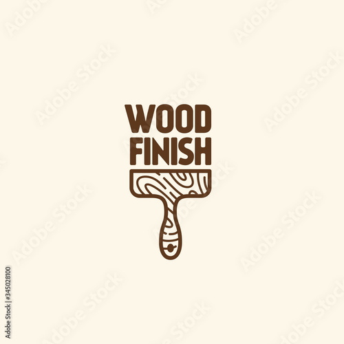 Wood finish logo