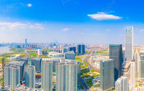 Photography Business building around Oriental Sports Center, Pudong New Area, Shanghai, Chin