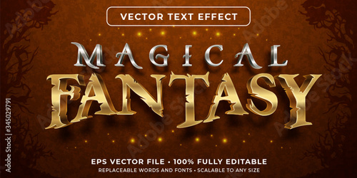 Editable text effect - fantasy magic style