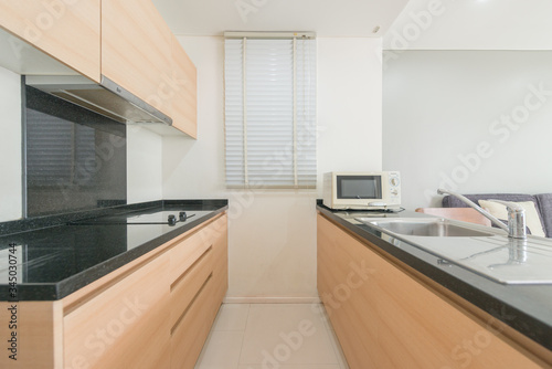 Modern, bright, clean, kitchen interior