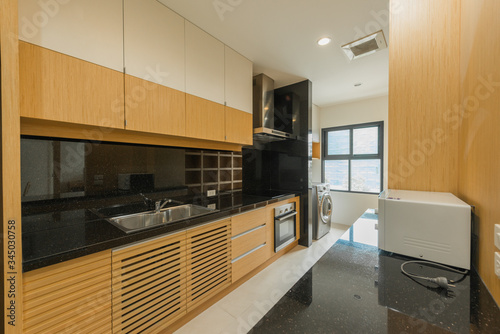 Modern  bright  clean  kitchen interior