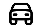 Car icon on white background