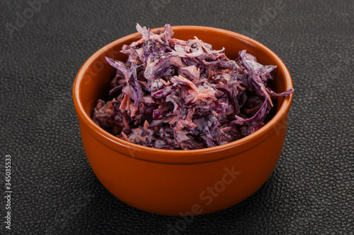 Cole slaw salad with cabbage