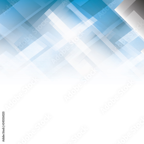 Abstract geometric blue and white color background
