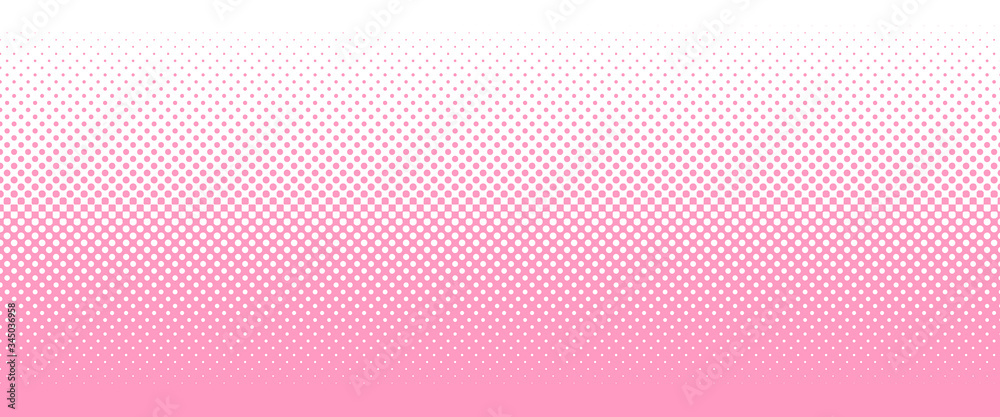 Plakat gradation of pink polka dots texture, background, wallpaper