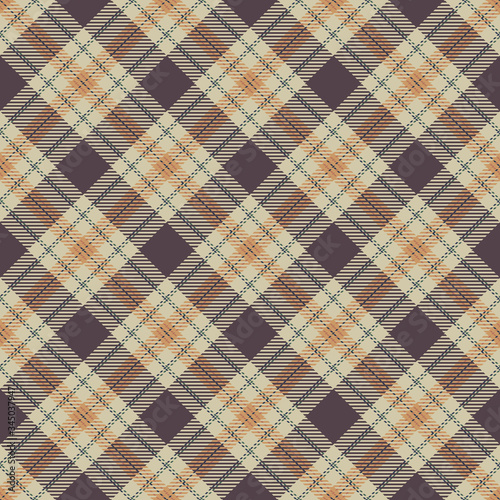 Plaid Seamless Pattern - Textured plaid repeating pattern design