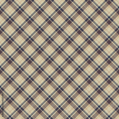 Plaid Seamless Pattern - Textured plaid repeating pattern design