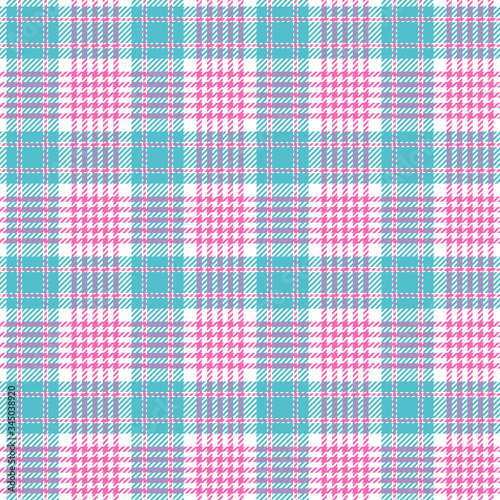 Plaid Seamless Pattern - Textured plaid repeating pattern design