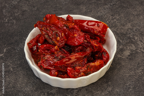 Dried tomato with olive oil