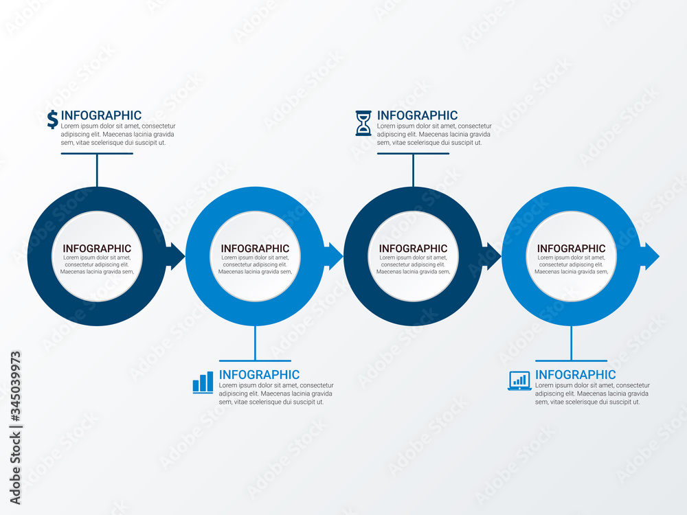 Unique infographics Template with 4 options. Vector infographic element. - Vector Unique infographics Template with 4 options. Vector infographic element. - Vector