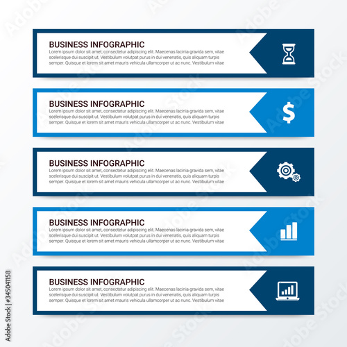 Modern Infographics Template with 4 options. Vector infographic element. - Vector
