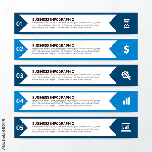Modern Infographics Template with 4 options. Vector infographic element. - Vector