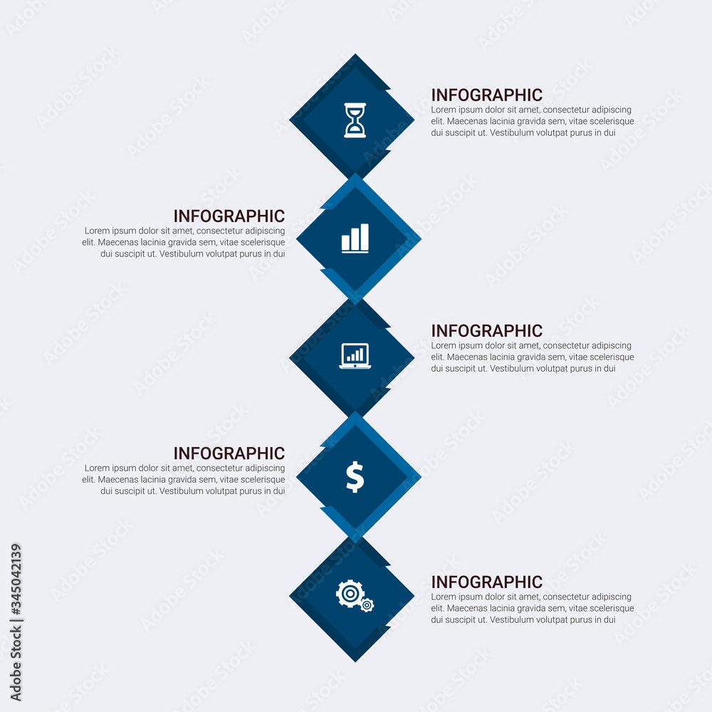 Modern Infographic choice template with 4 options. Vector infographic element. - Vector Modern Infographic choice template with 4 options. Vector infographic element. - Vector