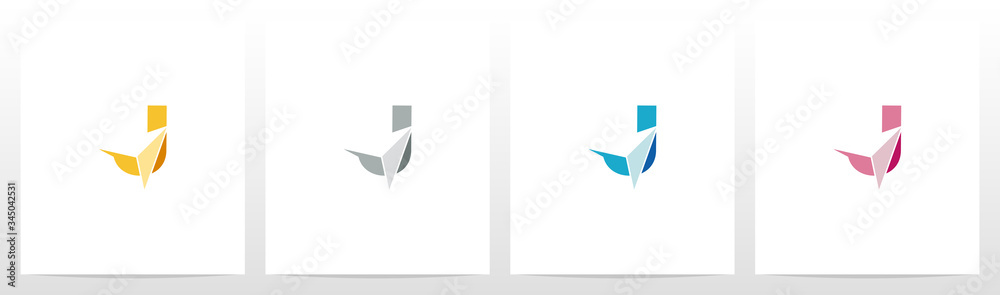 Arrowhead On Letter Logo Design J Arrowhead On Letter Logo Design J