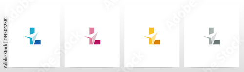 Arrowhead On Letter Logo Design L