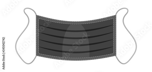 Vector medical face mask. Personal protective equipment.