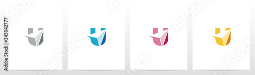 Arrowhead On Letter Logo Design U