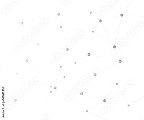 Geometric graphic background molecule and communication. Big dat