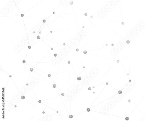 Geometric graphic background molecule and communication. Big dat