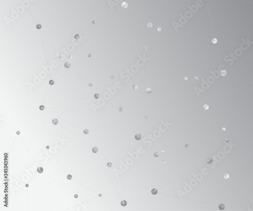 Geometric graphic background molecule and communication. Big dat