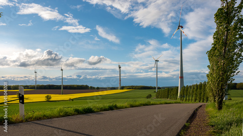 road to the wind mill