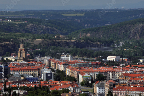The city of Prague is surrounded by picturesque mountains from all sides