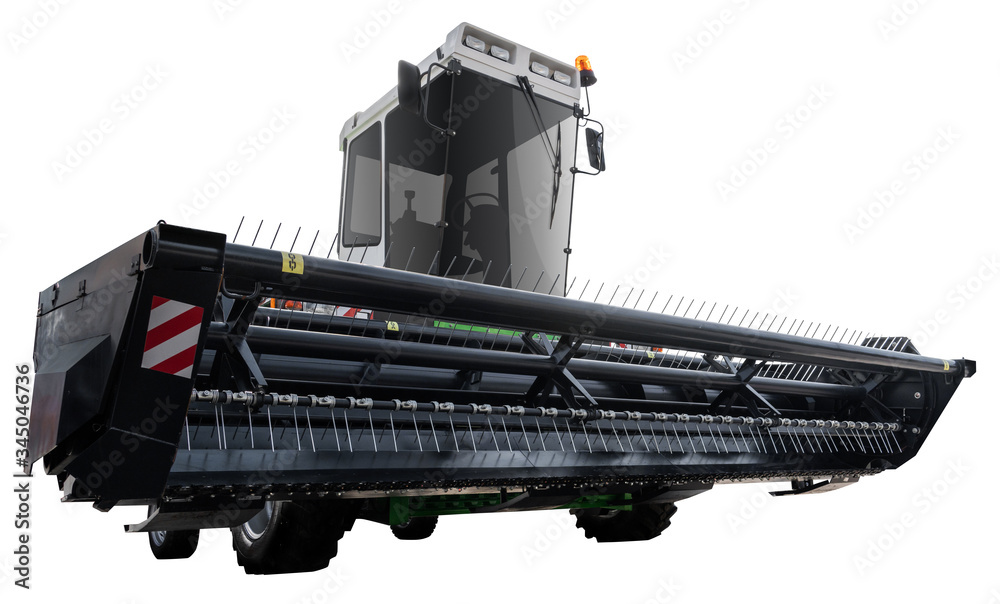 Combine harvester isolated on white Combine harvester isolated on white