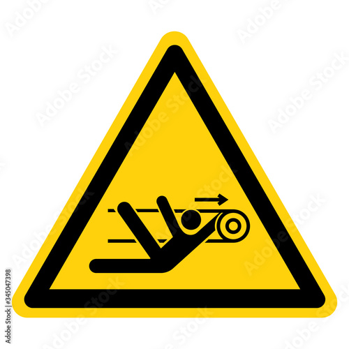 Warning Nip Hazard Symbol Sign ,Vector Illustration, Isolate On White Background Label. EPS10