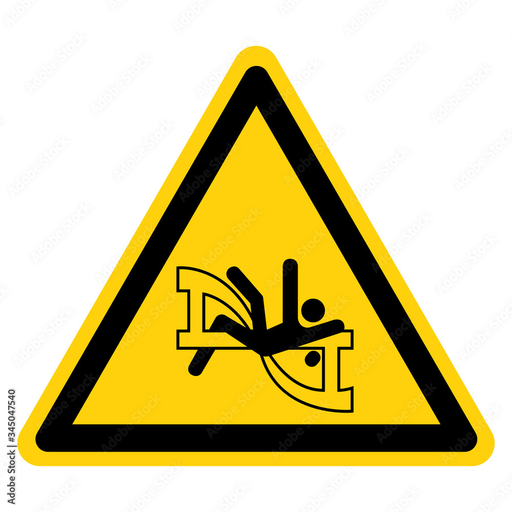 Warning Rotating Agitator Symbol Sign ,Vector Illustration, Isolate On White Background Label. EPS10 Warning Rotating Agitator Symbol Sign ,Vector Illustration, Isolate On White Background Label. EPS10