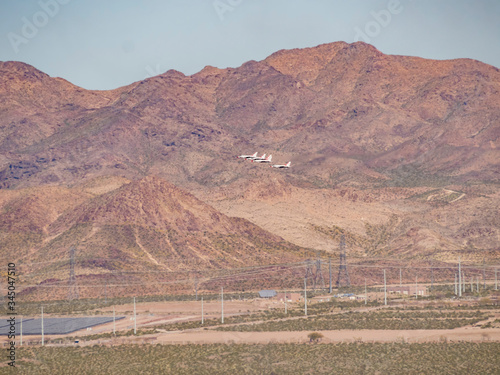 Thunderbirds F-16 performance during Pandemic over Las Vegas City and Hospital photo
