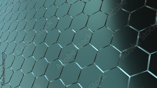 clean abstract hexagon grid background