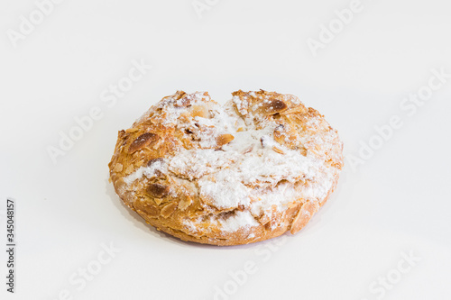 Rosquillas de San Isidro or Rosquillas del Santo, typical dessert of Madrid called, silly, ready, almond. photo