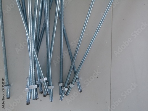 Steel screws to support the system in the building