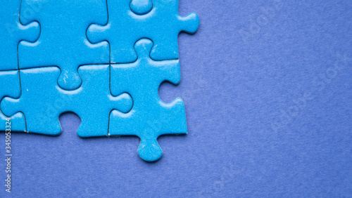 abstract blue puzzle background