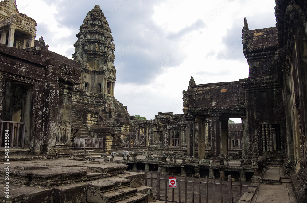 Angkor Wat - Khmer temple in Siem Reap province, Cambodia, Southeast Asia. UNESCO World Heritage Site.