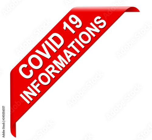 covid 19 informations bannière coin rouge