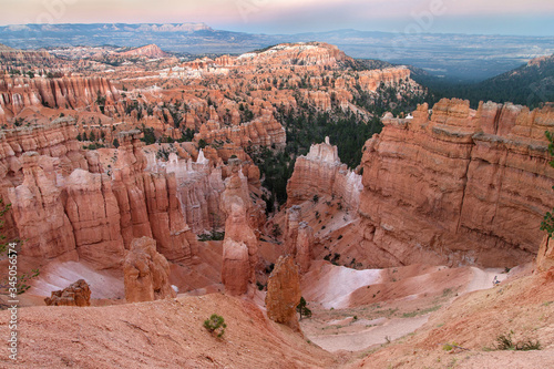 Sunset Point at Dusk, Bryce Canyon