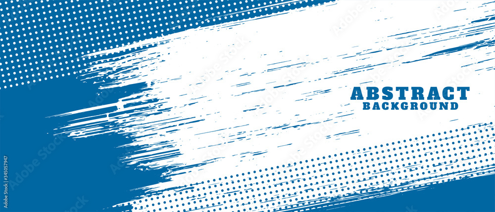 blue and white abstract grunge texture background design