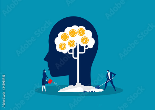 money tree, income growing metaphor success investment concept