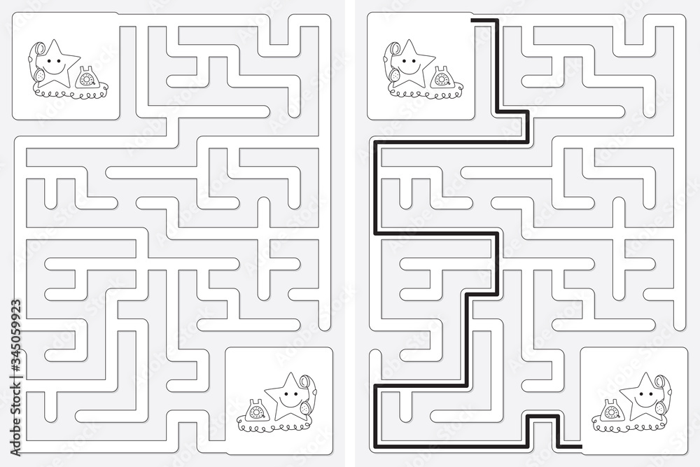 Easy little stars maze Easy little stars maze
