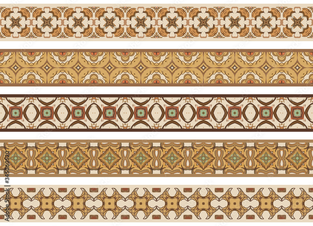 Seamless decorative borders