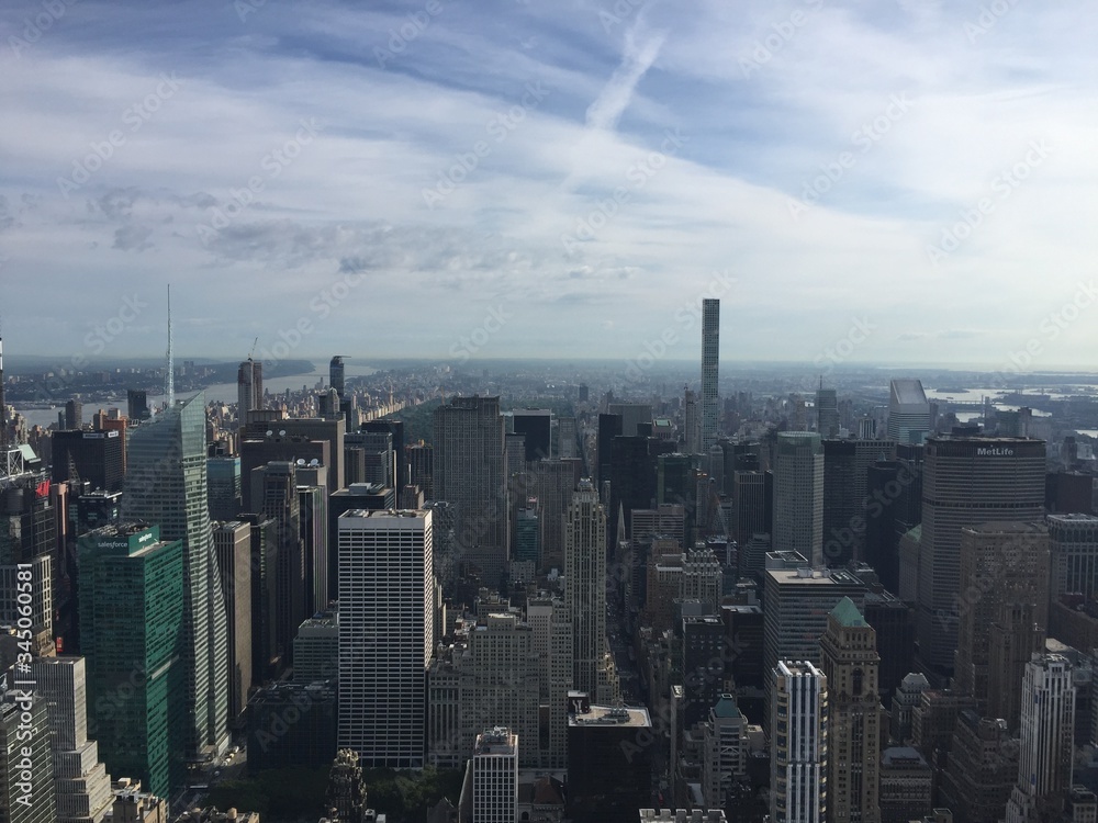 Aerial views of New York City