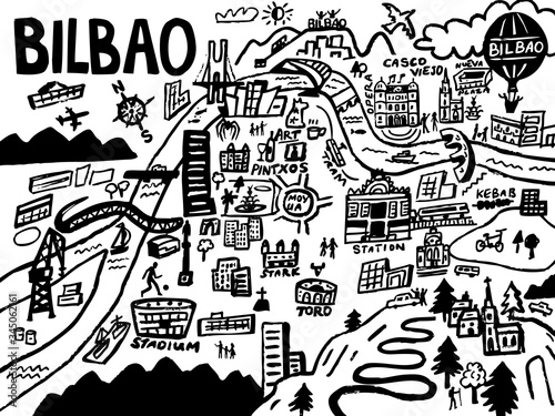Bilbao City Drawing